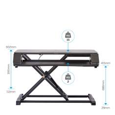 Sitz-Steh-Arbeitsplatz Fellowes Corsivo™ Sitz-Steh Workstation