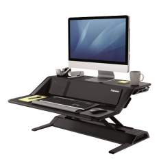 Arbeitsplatz mit Ladestation Lotus™ DX Sitz-Steh Workstation - schwarz