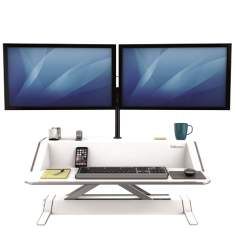 Sitz-Steh-Arbeitsplatz weiss Fellowes Corsivo™ Sitz-Steh Workstation
Smooth Lift
Gegengewicht-Technologie
