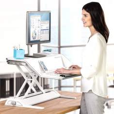 Sitz-Steh-Arbeitsplatz weiss Fellowes Corsivo™ Sitz-Steh Workstation
Smooth Lift
Gegengewicht-Technologie