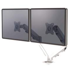 Monitorhalter Tischhalterungen Monitorhalterungen Fellowes Eppa™ Doppel Monitorarm - Weiß