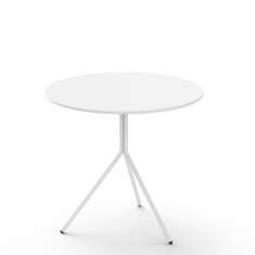 Tisch Außenbereich Tisch rund Outdoor Gartentisch weiss Bistrotisch klappbar Stahltisch Brunner crona steel