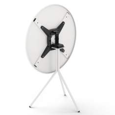 Tisch Außenbereich Tisch rund Outdoor Gartentisch weiss Bistrotisch klappbar Brunner crona steel