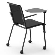Seminarstuhl schwarz Seminarstühle mit Rollen Vierfußstuhl Brunner hero plus