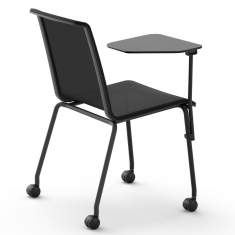 Seminarstuhl schwarz Seminarstühle mit Rollen Vierfußstuhl Brunner hero plus