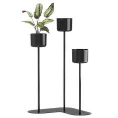 Blumentopf schwarz Blumentöpfe Skandiform Allé Corner