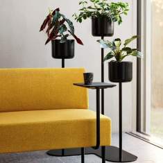 Blumentopf schwarz Blumentöpfe Skandiform Allé Corner