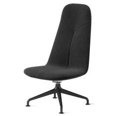 Sessel schwarz Loungesessel drehbar Skandiform Primo Lounge
