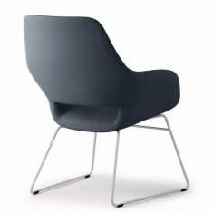 Loungesessel grau Sessel Kuffengestell Wilkhahn Occo Lounge