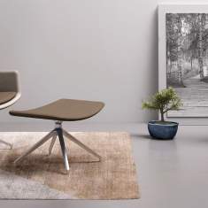 Polsterhocker braun fm Büromöbel Lodus Hocker