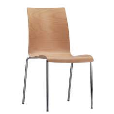 Besucherstuhl Holzschale Besucherstühle Holz Cafeteria Stuhl Kantinen Stuhl Brunner, fina Besucherstuhl