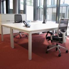Schreibtisch höhenverstellbar 4-Fuss Büro , Identi, axon Arbeitstisch