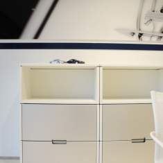 Büromöbel Schränke modular Büroschrank Schubladen,, Identi, axon Modulsystem