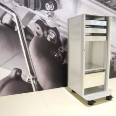 Caddy faharbar Caddies Büro Desksharing-Caddys weiss Identi, axon Trolley