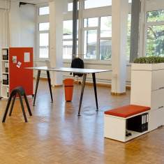 Büro Stehpulte weiße Stehtische Büromöbel Stehtische weiß, Identi, curva Stehtisch