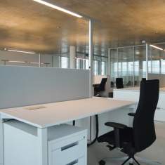 höhenverstellbarer Schreibtisch Büro Schreibtische Büromöbel Identi dinamica 4-Fuss Sitz-Stehtisch elektrisch verstellbar