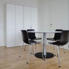 Konferenztische weiss kleiner Konferenztisch Identi, dinamica Besprechungstisch
runde Tischplatte