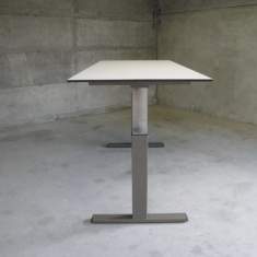 Schreibtisch höhenverstellbar Sitz Stehtisch Büro Schreibtische ergonomisch Büromöbel, Identi, dinamica lift Sitz-Stehtisch T-Fuss hydraulisch verstellbar