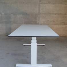 Höhenverstellbarer Schreibtisch Stehtische höhenverstellbar ergonomische Büromöbel, Identi, dinamica motor Sitz-Stehtisch T-Fuss elektrisch verstellbar