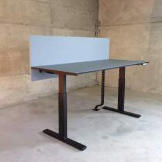 Höhenverstellbarer Schreibtisch Stehtische höhenverstellbar ergonomische Büromöbel, Identi, dinamica motor Sitz-Stehtisch T-Fuss elektrisch verstellbar