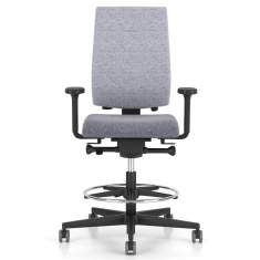 Bürostuhl schwarz Drehstuhl Büro Drehstühle Bürostüle mit Armlehnen SITAG X-Line
mit Fussring