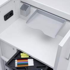 Bürocontainer Schreibtisch Korpus Identi, eco Apothekerschrank