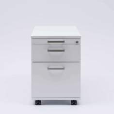 Rollcontainer Büro mobile Bürocaddy Kunststoff, Identi, eco Rollcontainer