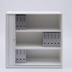Rolladenschränke Kunststoff grau Schrank Büro Identi eco Rollladenschrank