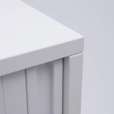 Rolladenschränke Kunststoff grau Schrank Büro Identi eco Rollladenschrank