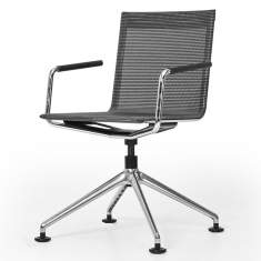 Konferenzstuhl grau Konferenzstühle mit Netzgewebe rosconi, Objektmöbel - BLAQ Conference Chair