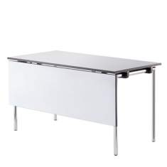 Design Klapptisch weiss Büro Schulungsraum, Klapptische Schulungstisch klappbar, rosconi, Objektmöbel - System 24