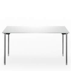 Design Klapptisch weiss Büro Schulungsraum, Klapptische Schulungstisch klappbar, rosconi, Objektmöbel - System 24