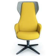 Loungesessel gelb Sessel grau Lounge Sitzmöbel Sedus se:lounge