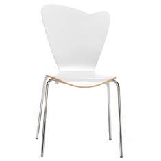 Besucherstuhl weiss Besucherstühle stapelbar Konferenzstuhl Cafeteria Stühle Holzschale Mauser Büro und Objektmöbel Mehrzweckstuhl heart Serie 528