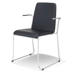 Besucherstuhl schwarz Besucherstühle stapelbar Seminarstühle Mauser Büro und Objektmöbel Mehrzweckstuhl m 531