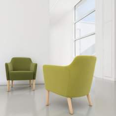 Loungesessel grün Büro Clubsessel Design Loungemöbel  Brunner, wellano