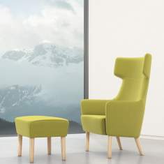 Loungesessel grün Büro Clubsessel Design Loungemöbel  Brunner, wellano