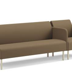 Sessel braun Loungesessel Lounge Sitzmöbel Kinnarps Gino