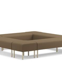 modulare Sitzelemente Sitzmöbel modular Kinnarps Modulsofa Gino