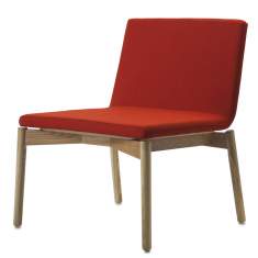 Loungesessel rot Sessel Lounge Holz Skandiform Afternoon