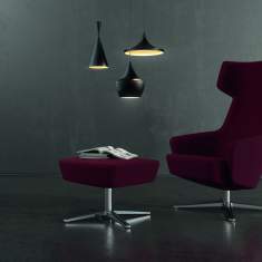 Clubsessel rot Loungemöbel Büro Loungesessel Design Brunner, artemo