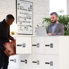 Schliessfachschränke weiss Lockerschränke Schließfach-Kollektion Steelcase Universal Schließfächer