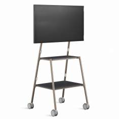 Mobiler Medienwagen von Steelcase Flex Media Wagen für Präsentationen und Zusammenarbeit