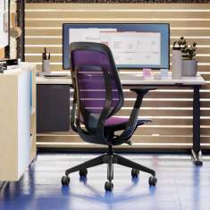 Bürodrehstuhl Netzgewebe Büro Drehstühle violett Bürostuhl Steelcase Karman™