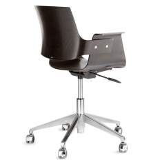 Bürostuhl Holzschale Büro Drehstuhl Embru, Marchand Ateliersessel Modell 4044