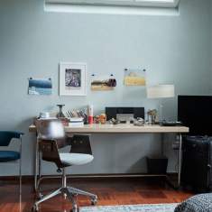 Bürostuhl Holzschale Büro Drehstuhl Embru, Marchand Ateliersessel Modell 4044