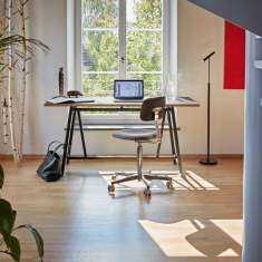 Bürostuhl schwarz Atelier Stuhl Bürodrehstuhl, Embru, e_Stuhl Atelier Modell 2100
