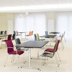 Klapptische Büro Klapptisch weiß, Embru, Klapptisch Delgado 4000