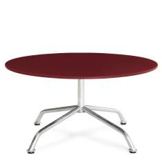 Design Beistelltisch dunkel rot rund Beistelltische rund, Embru, Haefeli Gartenloungetisch rund
