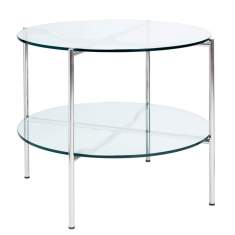 Design Beistelltisch Glas rund Beistelltische Embru, Moser Salontisch Modell 1752